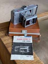 Polaroid Electric Eye Land Camera Model J66 With Original Polaroid Leather Case