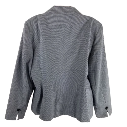 Signature Larry Levine размер 18 клетчатый блейзер и брюки костюм комплект черный белый с подкладкой - Изображение 3 из 4