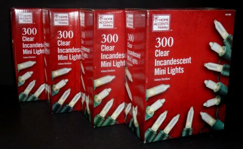 300-Light Clear Incandescent Stay Lit if A Bulb Burns Out Mini Christmas (4 pk) - Picture 5 of 6