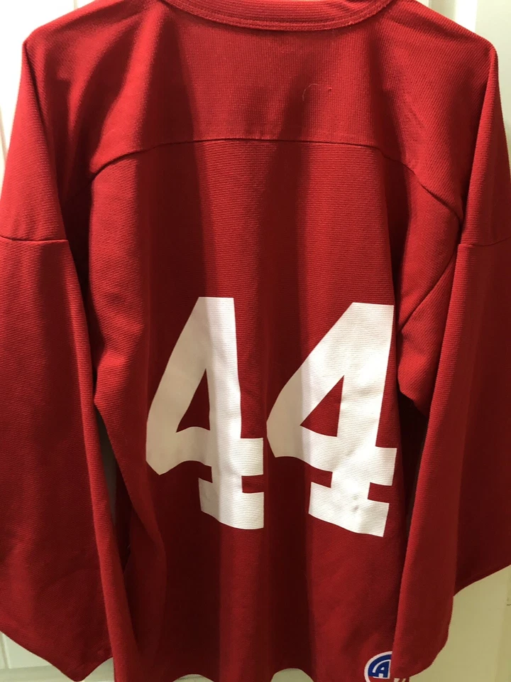 Camiseta deportiva tejida hockey práctica/jugar poliéster adulto S roja Foto 2 de 3