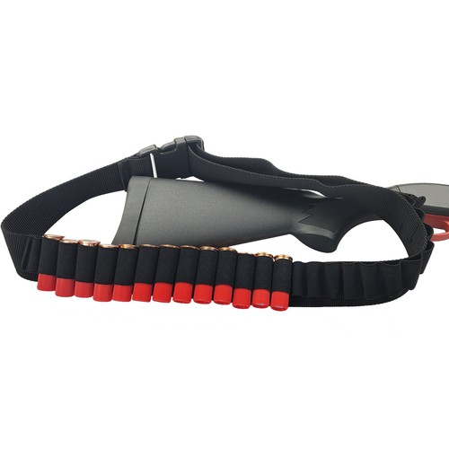 US Tactical Bandolier Belt 29 Round 12GA 20GA Shotgun Sling Ammo Waist Holder - Picture 5 of 11