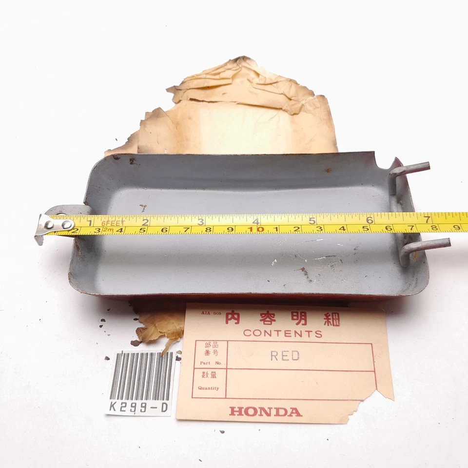 Honda S90 S90Z CS90 S110 CL90 Side Battery Cover Red NOS #1 - Изображение 4 из 4
