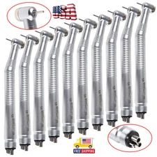 10 Pcs Seasky Dental High Speed Turbine Handpiece Push 4Hole Fit NSK PANA MAX CE