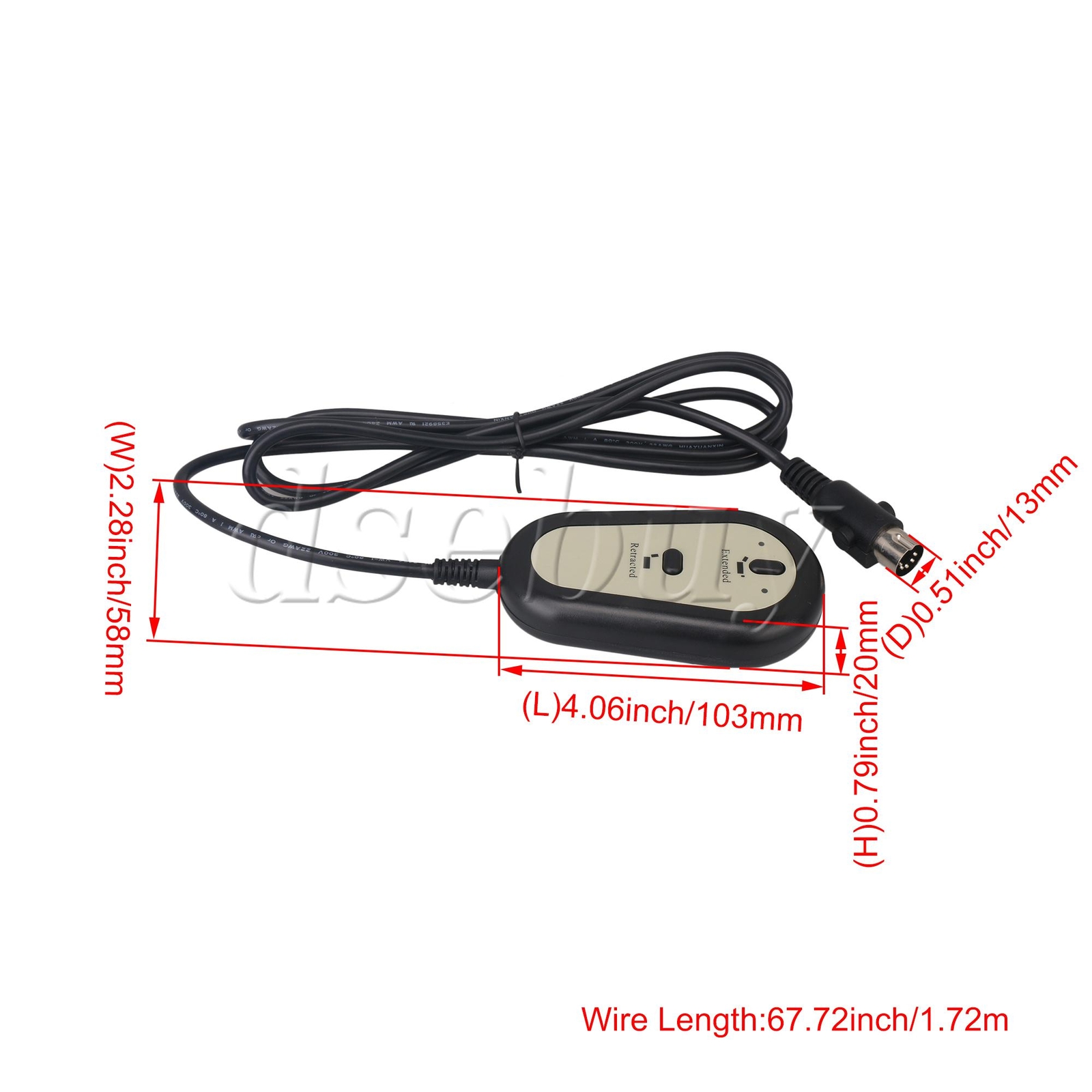 2 Button 5 Pin Lift Chair Hand Control for Electric Recliner Sofa