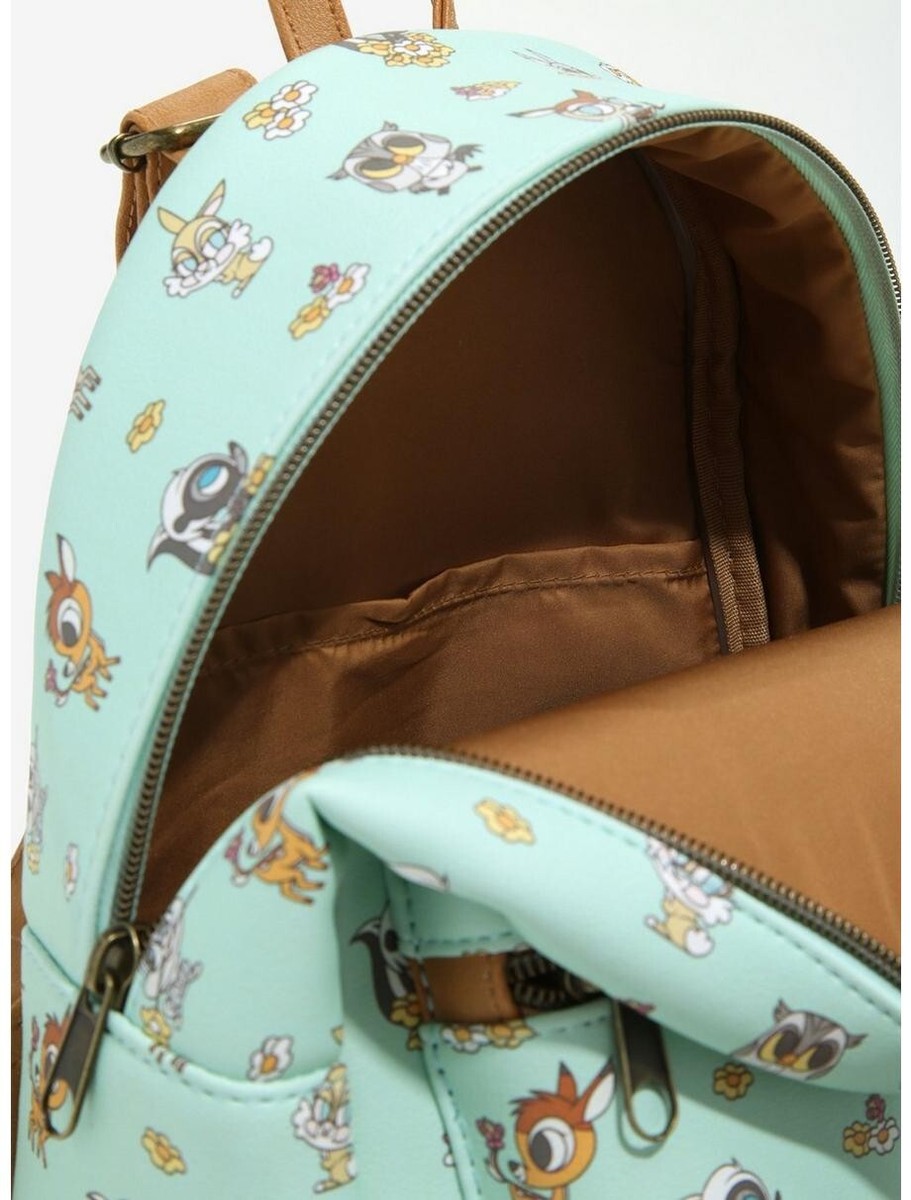Loungefly Disney Bambi Chibi Friends Thumper Flower Faline Rabbit Mini Backpack Loungefly Disney Bambi Chibi Friends Thumper Flower Faline  main image 3