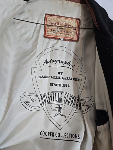 Vintage Louisville Slugger Wool and Leather Varsity Jacket Size Large - Picture 5 of 12