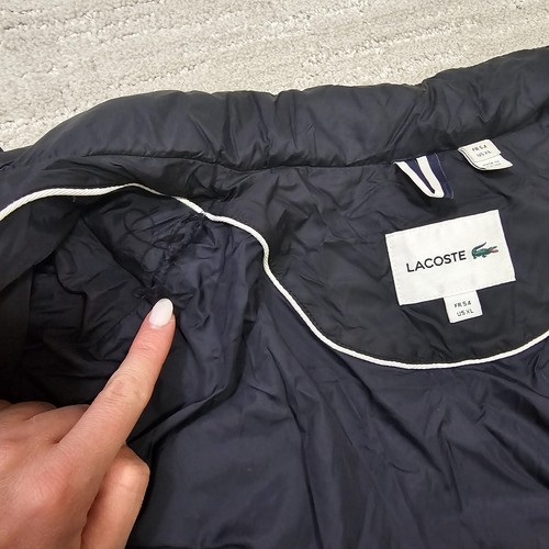 LACOSTE Puffer Quilted Lightweight Down Zip Jacket - Picture 7 of 12