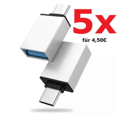 USB C auf USB A Adapter OTG USB Stick OTG Adapter Smartphone für Samsung Macbook