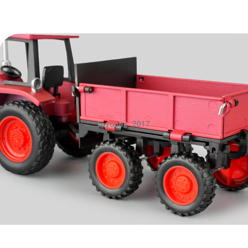 Farm Tractor Trailer Transporter Play Set Diecast Kids Toy Tractors