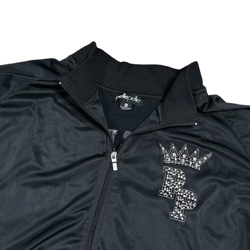 Vintage Y2K Pelle Pelle Studded Black Panther Embroidered Track Jacket Mens 4XL - Picture 4 of 11