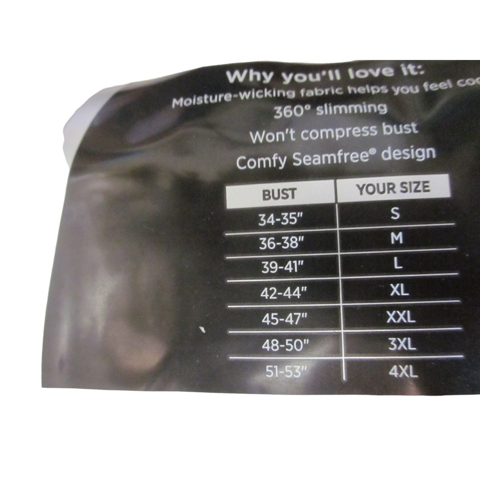 NWT JOCKEY Nude Everyday Seamfree Slimming Tank Top Shapewear Sz 4XL