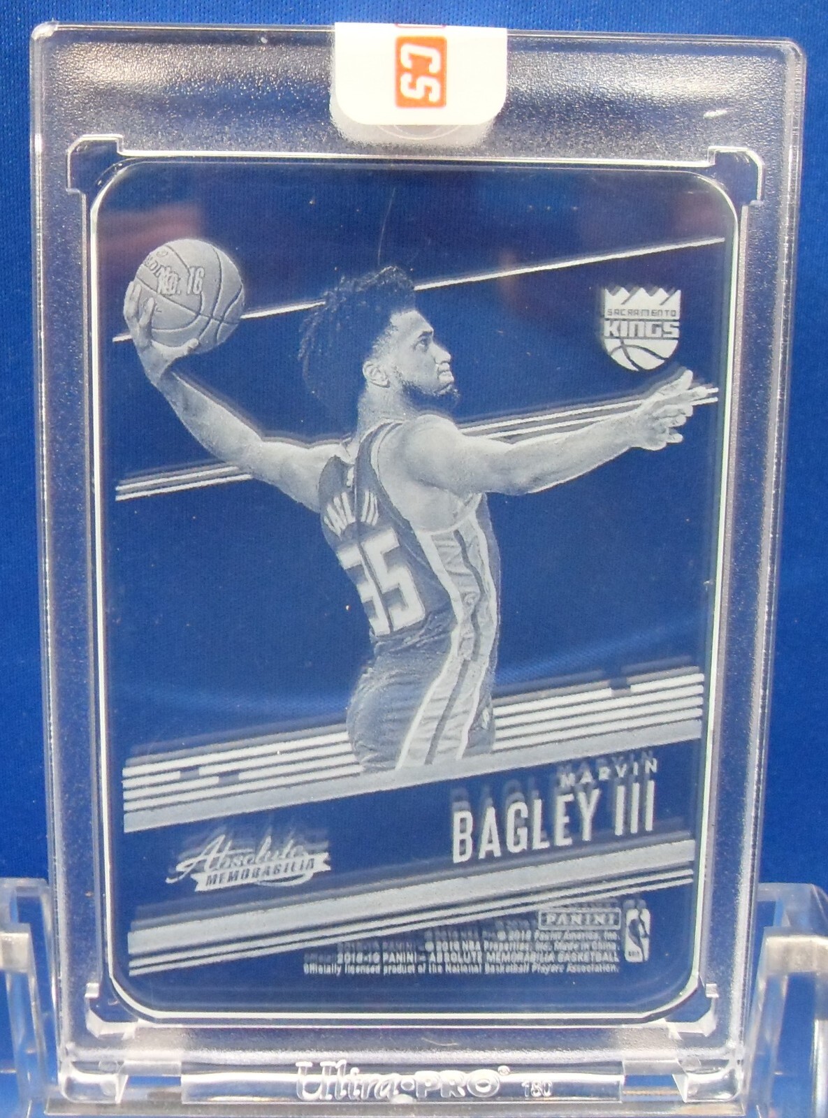 2018-19 Absolute Memorabilia Glass Marvin Bagley RC Sacramento Kings G00 4557