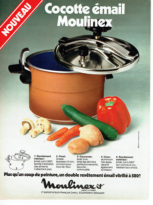 Werbung Advertising 088 1977 La Cocotte Minute Emaille Moulinex