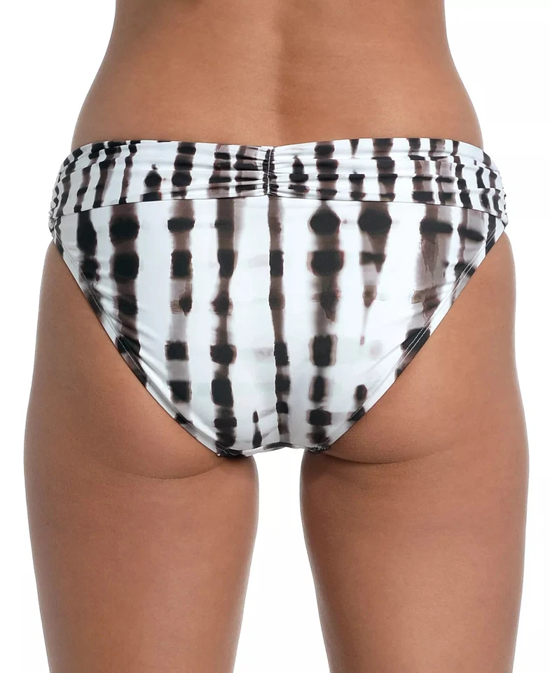 Maiô feminino La Blanca bambu torcido xadrez hipster calcinha biquíni tamanho 12 - Imagem 2 de 2