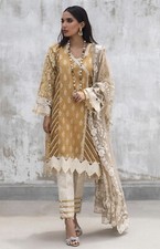 Sana Safinaz pakistani designer salwar kameez Dupatta Size Medium Embroidered