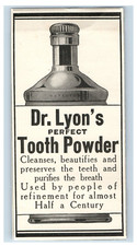 1897 Dy Lyon's Tooth Powder Original Print Ad S92E
