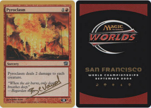 4x Pyroclasm - Sideboard - Manuel Bevand - 2004 ~ Near Mint World Championship Z - Bild 1 von 1
