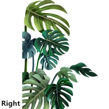 Tropical Leaf Print Wall Sticker Adhesive Removable Wall Art Sticker 3D Mural
