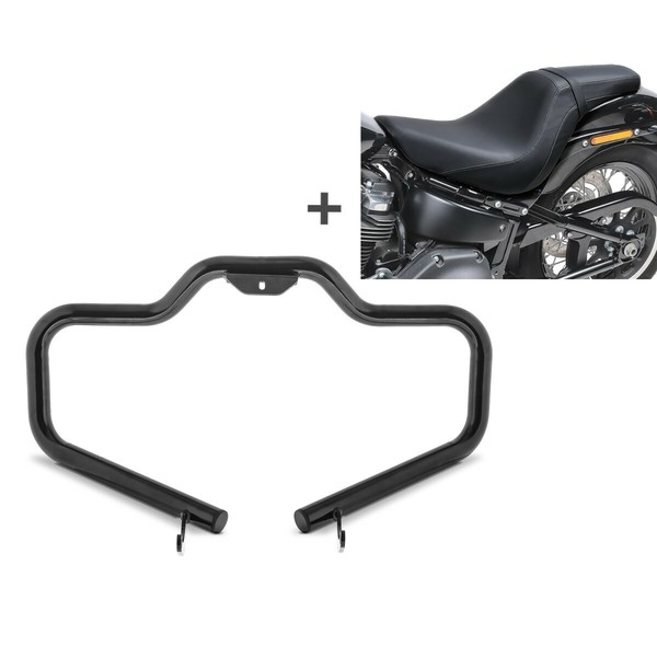 Set SturzbüGel + Doppelsitzbank FüR Harley Davidson Softail Street Bob 18-26 SSB-image