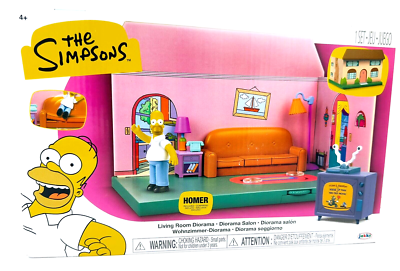 The Simpsons Living Room Dioramaシンプソンズ The Simpsons Living Room Diorama Playset (Includes Homer Simpson