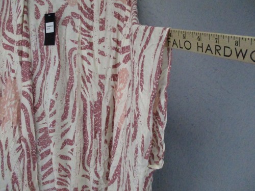 Jonathan Adler Scarf Womens Red Cream Geometric Mod Viscose Tunic New NWT - Picture 5 of 10
