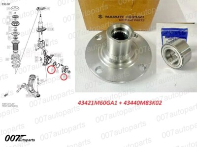 FRONT WHEEL HUB +BEARING PAIR FOR SUZUKI SWIFT,ALTO CIAZ