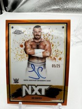 2025 Topps Chrome WWE Joe Coffey – NXT ON CARD Autograph AUTO Orange REF /25