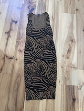 Pretty Little Thing Tiger Size 6 Maxi Dress