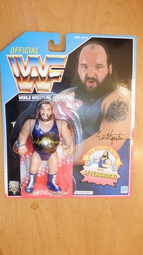 WWF HASBRO EARTHQUAKE AFTERSHOCK  BLUE USA CARD 19...