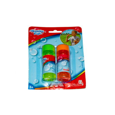 Simba Bubble Fun 2 x 60ml Seifenblasen Set Kinder ab 3 Jahren Kids kleines Spiel