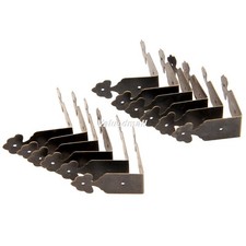 12x Antique Brass Jewelry Box Corner Bracket Chest Corner Protector Durable Use