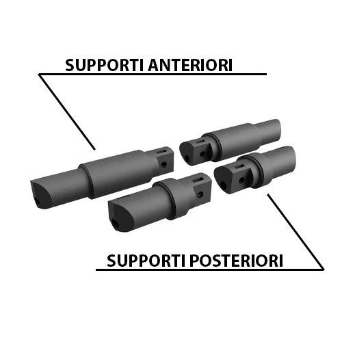 Supporti indicatori di direzione Ant + Post Aprilia Scarabeo con istruzioni - Immagine 4 di 4