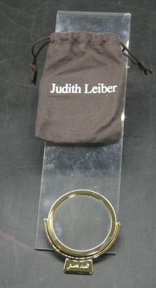 ESPEJO JUDITH LEIBER HECHO EN ITALIA COMO NUEVO ¡NUEVO CON BOLSA! AUTÉNTICO Raro Vintage.!!!  Foto 4 de 4