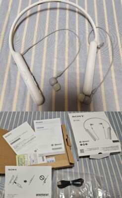 Sony WI-C400 Wireless In Ear Headphones White Used Good! from