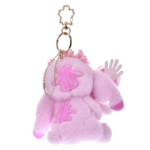 Tokyo Disney Store Stitch & Scrump Plush Toy Key Chain SAKURA Pink 2025 Japan - Picture 8 of 12