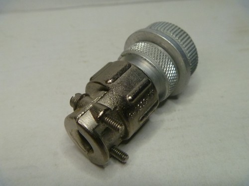 Amphenol 14S-7PF 3 Pin Male Connector with Strain Relief Clamp - Picture 2 of 4