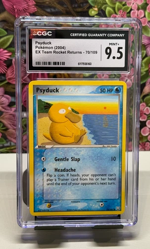 Psyduck EX Team Rocket Returns 70/109 (2004) CGC 9.5