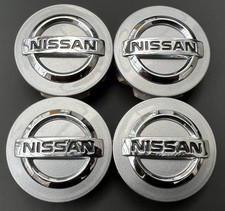 🟢 4x Original Nissan Felgendeckel / Nabendeckel / Felgenkappen 55mm 🟢