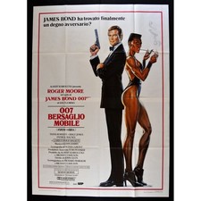manifesto 007 BERSAGLIO MOBILE roger moore ian fleming a view to a kill A181