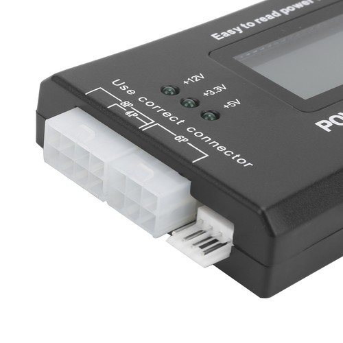 PC Power Supply Tester 20/24Pin With LCD Display Voltage PG Value For ATX BT NEW - Zdjęcie 9 z 12