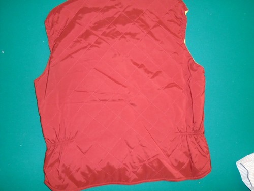 LORO PIANA VINTAGE MENS XL VEST MADE IN ITALY 2012 NYLON QUILTED IN DARK RED - Picture 8 of 8