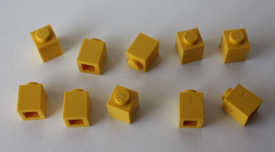 LEGO Bau Stein Basic gelb 10 Stück 1x1 (3005)