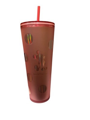 Disney Starbucks Cup - Pink Polka Dot Mickey Tumbler, Venti 24 oz. - NEW