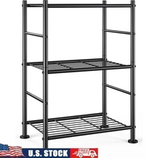 Space Saving Metal Shelving Unit Adjustable Storage Rack Kitchen Garage Office