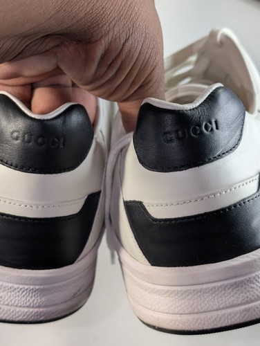Gucci Ipanema Interlocking GG Sneakers White Leather 11 G or 11.5 US or 45 EUR - Picture 9 of 13