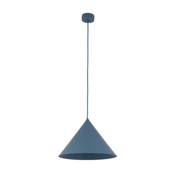HäNgelampe Esstisch KüChe E27 Blau Rund D:33.5 Cm Metall Pendelleuchte Esszimmer-image