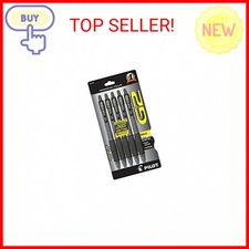 Pilot G2 Premium Gel Pens, Black Pens, Bold Point 1 mm, Pack of 5, Black