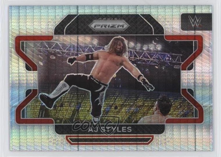 2022 Panini Prizm WWE Hyper Prizm AJ Styles #7 xg2