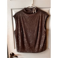 Anthropologie Sleeveless Sequin Ribbed Top - ...