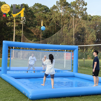 33FT Inflatable Volleyball Pool for Adult 800W Air Pump Quick Setup FREE SHIP US
